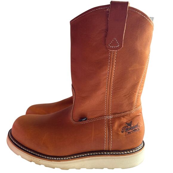 Thorogood Work Boots 11" Wellington Men's 10.5D Steel Toe, EH Leather 804-4205 - Picture 6 of 10